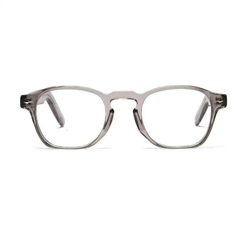 Lumishift | Transparent Grey Medium Full Rim Square Computer Glasses for Men & Women [Photochromic]