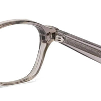 Lumishift | Transparent Grey Medium Full Rim Square Computer Glasses for Men & Women [Photochromic]