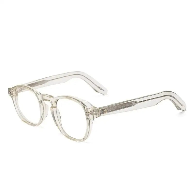 Lumishift | Transparent Light Green Medium Full Rim Square Computer Glasses for Men & Women [Photochromic]