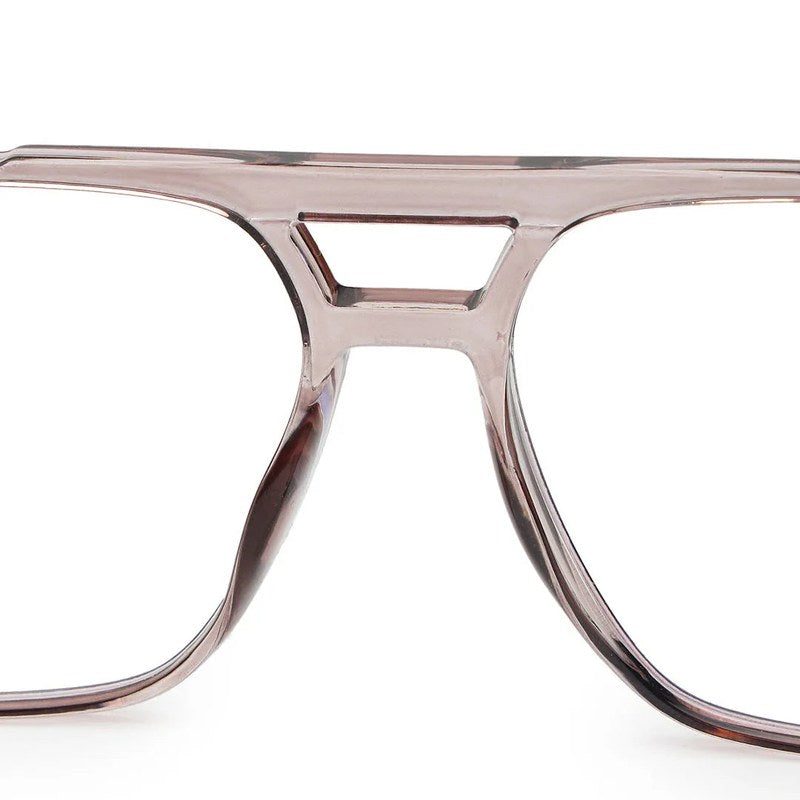 Lumnos Brown Medium Full Rim Square Computer Glasses for Men & Women — Hashtag Eyewears