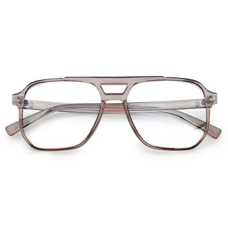 Lumnos Brown Medium Full Rim Square Computer Glasses for Men & Women — Hashtag Eyewears