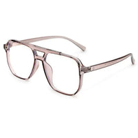 Lumnos | Brown Medium Full Rim Square Computer Glasses for Men & Women [Blue Block]