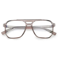 Lumnos | Brown Medium Full Rim Square Computer Glasses for Men & Women [Blue Block]