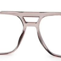Lumnos | Brown Medium Full Rim Square Computer Glasses for Men & Women [Blue Block]