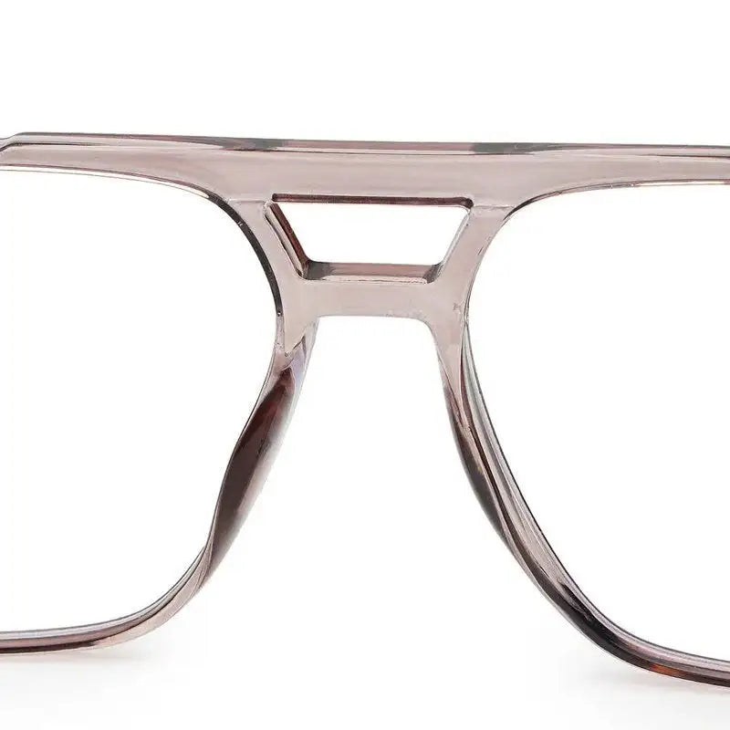 Lumnos | Brown Medium Full Rim Square Computer Glasses for Men & Women [Blue Block]