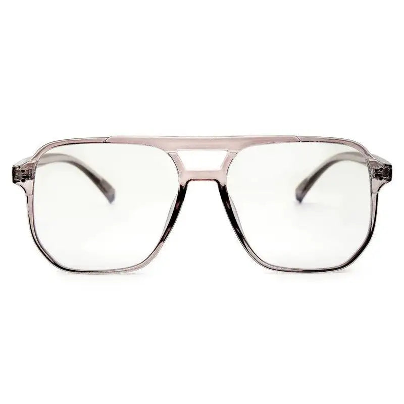 Lumnos | Brown Medium Full Rim Square Computer Glasses for Men & Women [Blue Block]