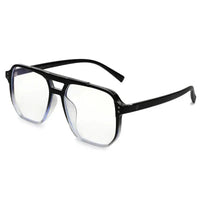 Lumnos | Gradient Black Medium Full Rim Square Computer Glasses for Men & Women [Blue Block]