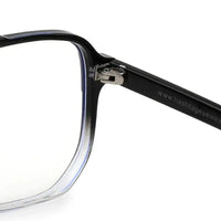 Lumnos | Gradient Black Medium Full Rim Square Computer Glasses for Men & Women [Blue Block]