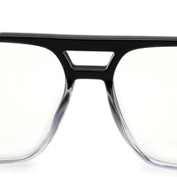 Lumnos Gradient Black Medium Full Rim Square Computer Glasses for Men & Women — Hashtag Eyewears