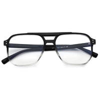 Lumnos Gradient Black Medium Full Rim Square Computer Glasses for Men & Women — Hashtag Eyewears