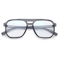 Lumnos Grey Medium Full Rim Square Computer Glasses for Men & Women — Hashtag Eyewears