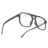 Lumnos Grey Medium Full Rim Square Computer Glasses for Men & Women — Hashtag Eyewears