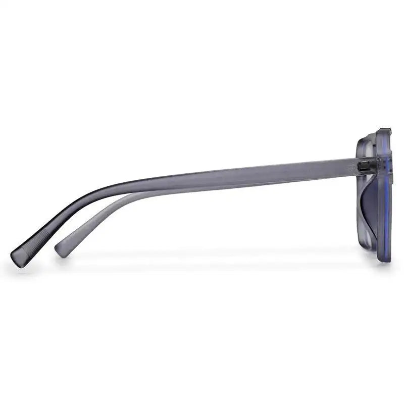 Lumnos | Grey Medium Full Rim Square Computer Glasses for Men & Women [Blue Block]