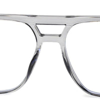 Lumnos Smoke Medium Full Rim Square Computer Glasses for Men & Women — Hashtag Eyewears