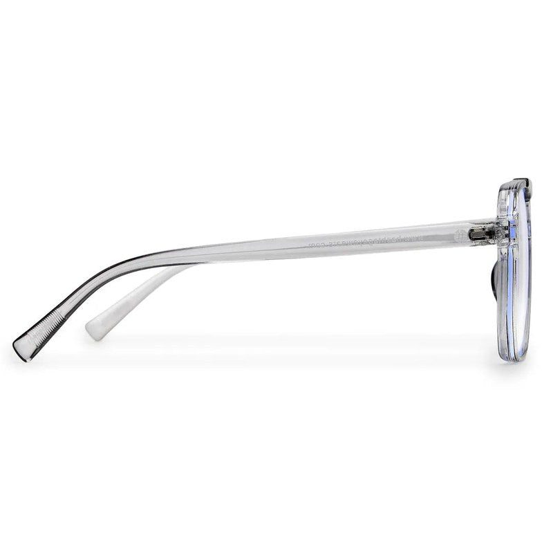Lumnos Smoke Medium Full Rim Square Computer Glasses for Men & Women — Hashtag Eyewears