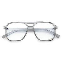 Lumnos Smoke Medium Full Rim Square Computer Glasses for Men & Women — Hashtag Eyewears