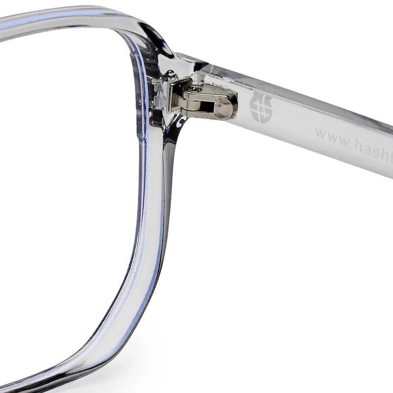 Lumnos | Smoke Medium Full Rim Square Computer Glasses for Men & Women [Blue Block]