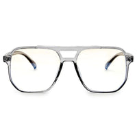 Lumnos Smoke Medium Full Rim Square Computer Glasses for Men & Women — Hashtag Eyewears