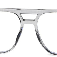 Lumnos | Smoke Medium Full Rim Square Computer Glasses for Men & Women [Blue Block]