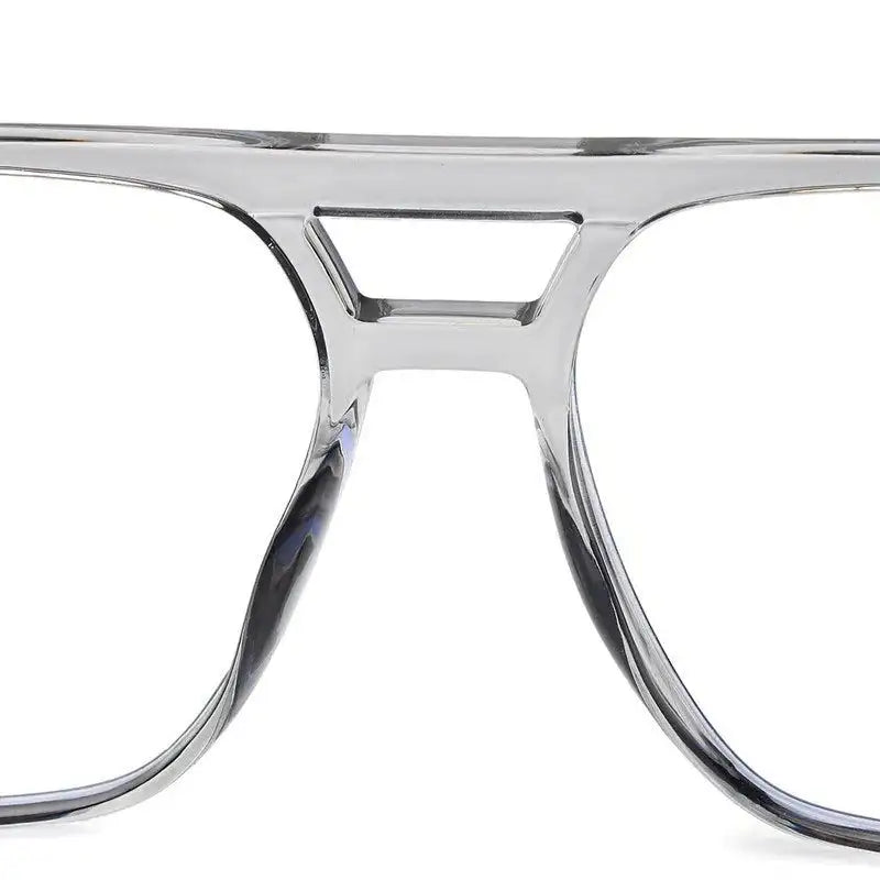 Lumnos | Smoke Medium Full Rim Square Computer Glasses for Men & Women [Blue Block]