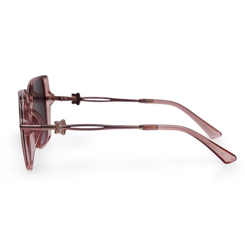 Lumora Pink Large Full Rim Square Sunglasses for Women — Hashtag Eyewears