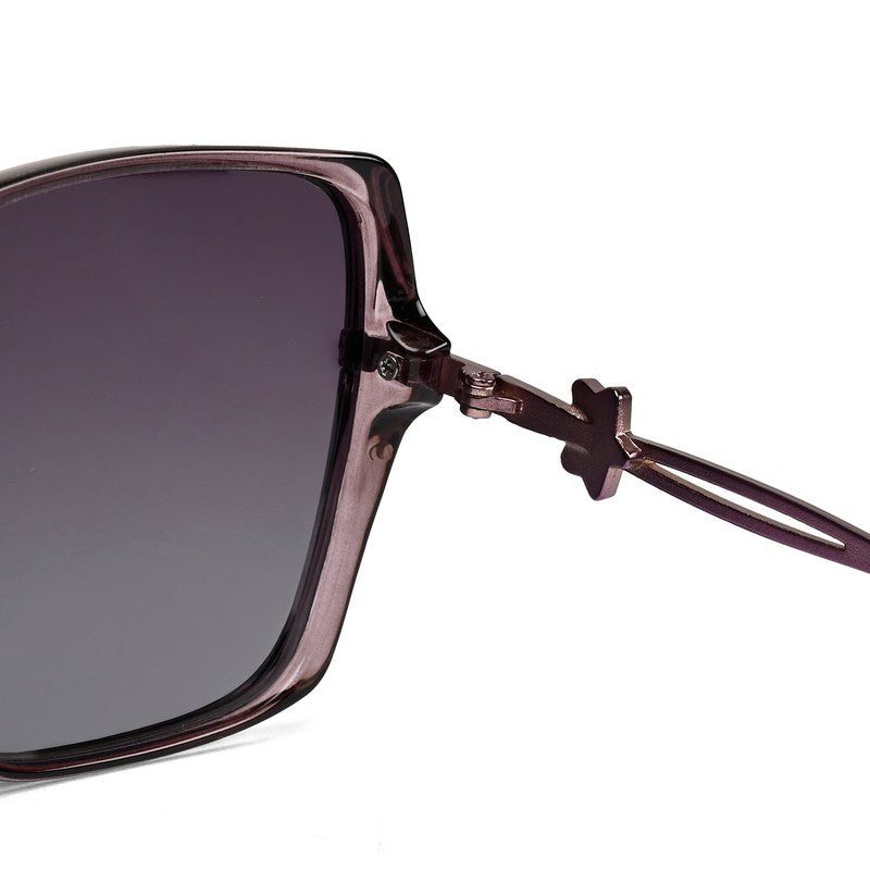 Lumora | Purple Large Full Rim Square Sunglasses for Women [Polarized]
