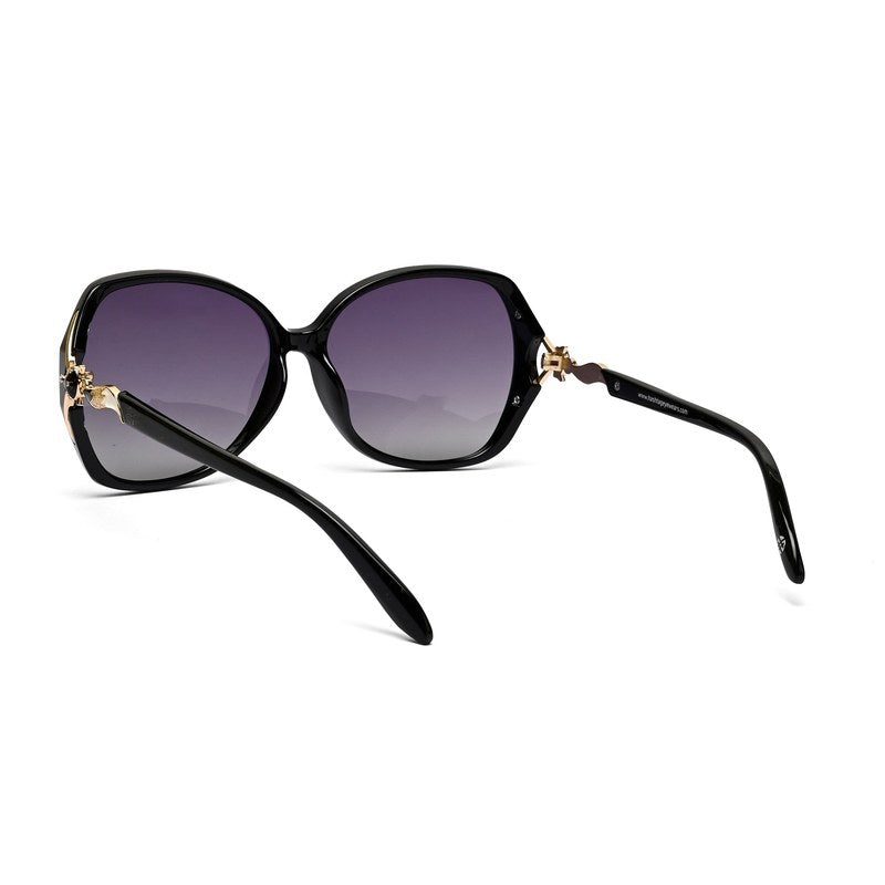 Lunara Black Large Full Rim Butterfly Sunglasses for Women — Hashtag Eyewears