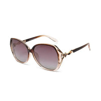 Lunara | Gradient Brown Large Full Rim Butterfly Sunglasses for Women [Polarized]