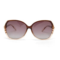 Lunara | Gradient Brown Large Full Rim Butterfly Sunglasses for Women [Polarized]