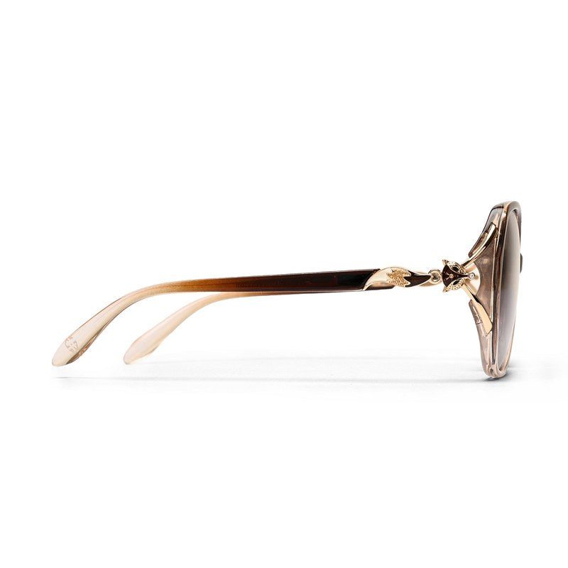 Lunara Gradient Brown Large Full Rim Butterfly Sunglasses for Women — Hashtag Eyewears