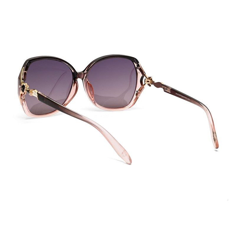 Lunara Transparent Gradient Brown Large Full Rim Butterfly Sunglasses for Women — Hashtag Eyewears