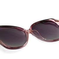 Lunara | Transparent Gradient Purple Large Full Rim Butterfly Sunglasses for Women [Polarized]