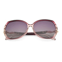 Lunara | Transparent Gradient Purple Large Full Rim Butterfly Sunglasses for Women [Polarized]