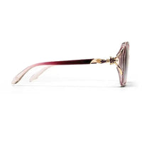 Lunara | Transparent Gradient Purple Large Full Rim Butterfly Sunglasses for Women [Polarized]