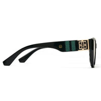 Lynor | Green Medium Full Rim Cateye Sunglasses for Women [UV-protected]