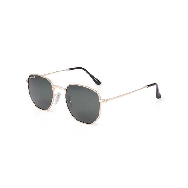 Lyraen Green Medium Full Rim Hexagonal Sunglasses for Men & Women — Hashtag Eyewears