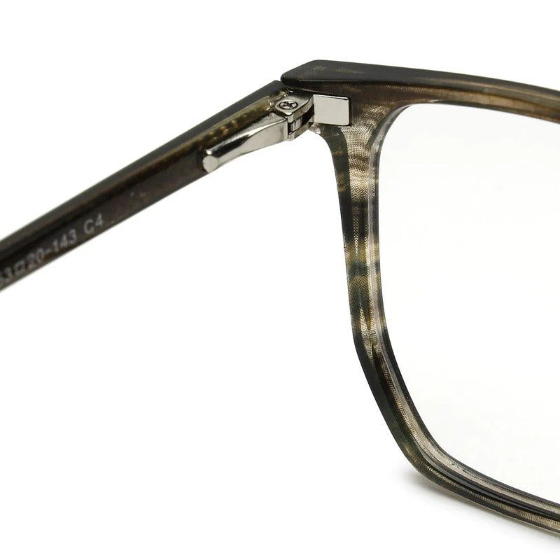 Lyria Smoke Medium Full Rim Square Clip-on for Men — Hashtag Eyewears