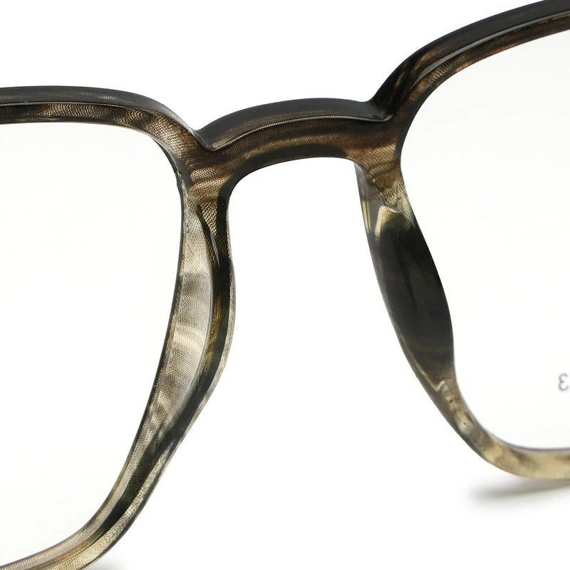 Lyria Smoke Medium Full Rim Square Clip-on for Men — Hashtag Eyewears