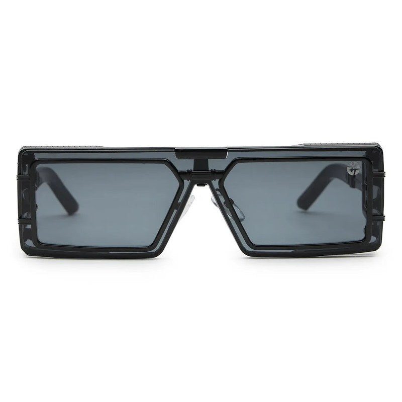 Lythara Black Medium Full Rim Rectangle Sunglasses for Men & Women — Hashtag Eyewears