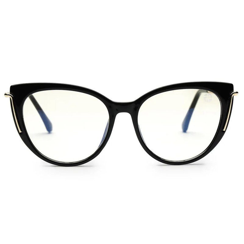 Lythion Black Large Full Rim Cateye Sunglasses for Women — Hashtag Eyewears