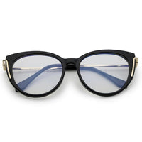 Lythion Black Large Full Rim Cateye Sunglasses for Women — Hashtag Eyewears