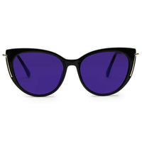 Lythion Black Large Full Rim Cateye Sunglasses for Women — Hashtag Eyewears