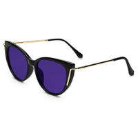 Lythion Black Large Full Rim Cateye Sunglasses for Women — Hashtag Eyewears