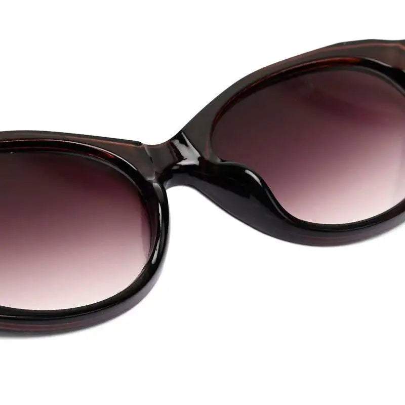 Medusa | Dark Brown Medium Full Rim Oval Sunglasses for Women [UV-protected]