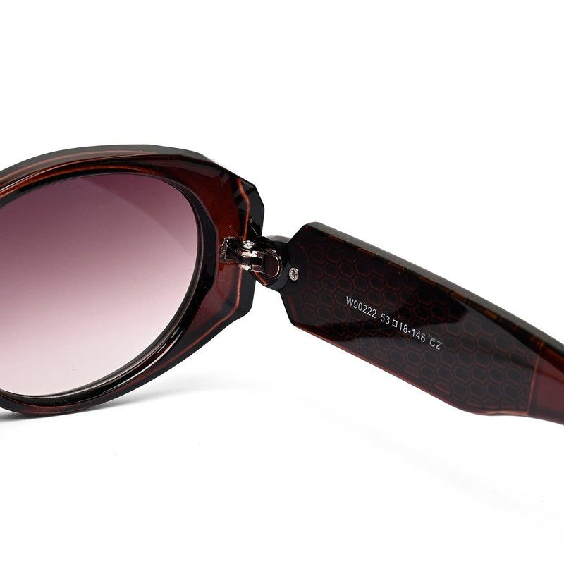 Medusa | Dark Brown Medium Full Rim Oval Sunglasses for Women [UV-protected]