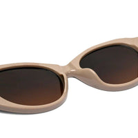 Medusa Light Brown Medium Full Rim Oval Sunglasses for Women — Hashtag Eyewears