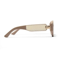 Medusa | Light Brown Medium Full Rim Oval Sunglasses for Women [UV-protected]