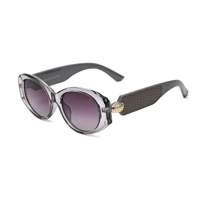 Medusa | Smoke Medium Full Rim Oval Sunglasses for Women [UV-protected]