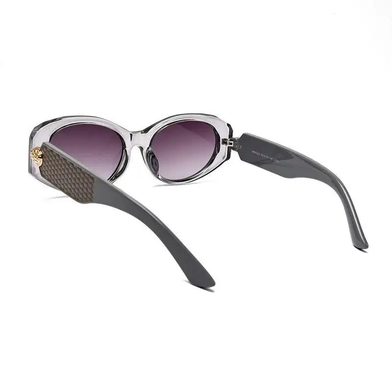 Medusa | Smoke Medium Full Rim Oval Sunglasses for Women [UV-protected]