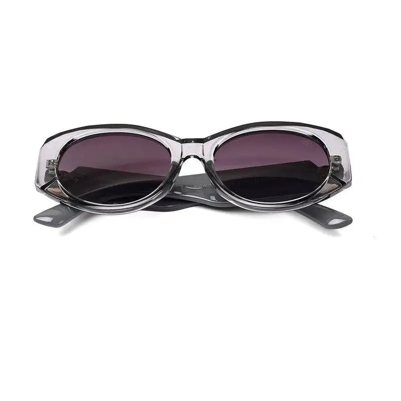 Medusa | Smoke Medium Full Rim Oval Sunglasses for Women [UV-protected]
